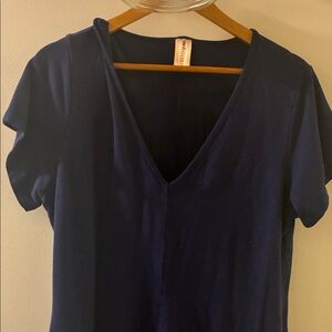 Smash + Tess Deep Blue V-Neck one piece jumper